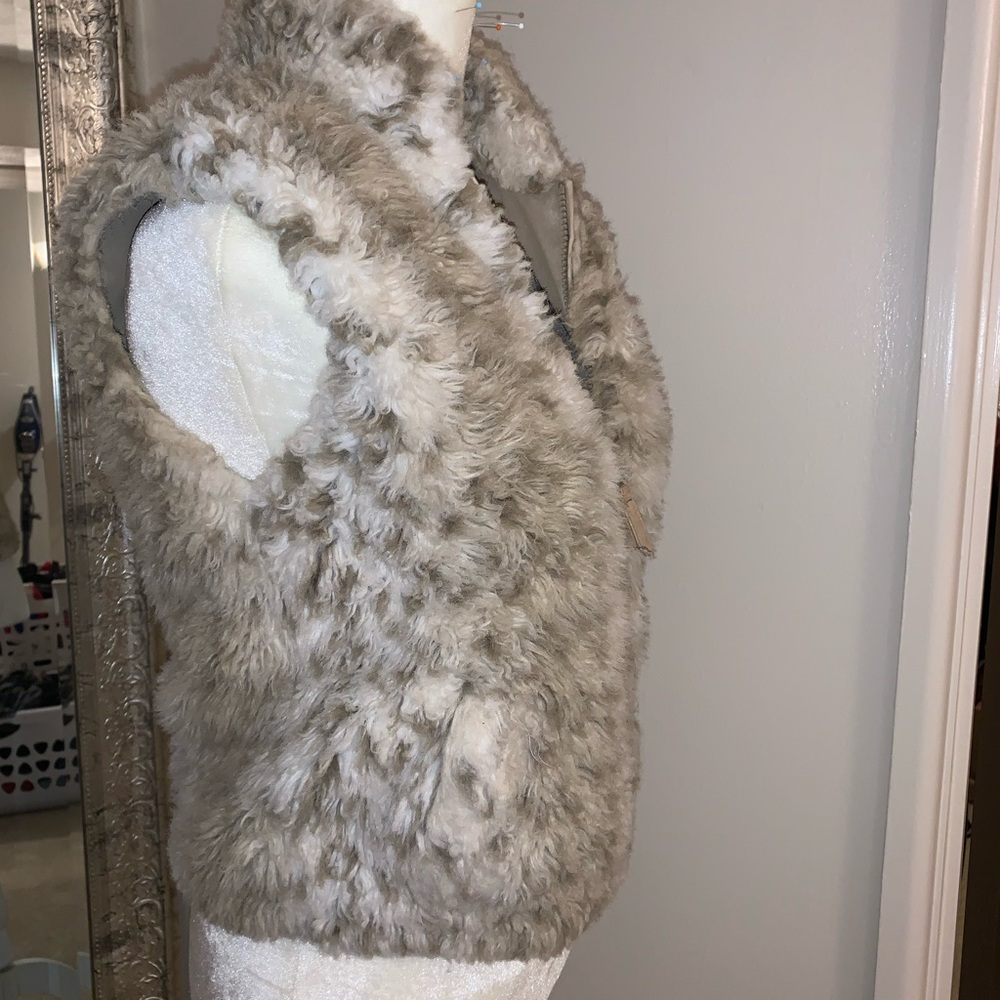 Ladies Faux Fur Reversible Vest